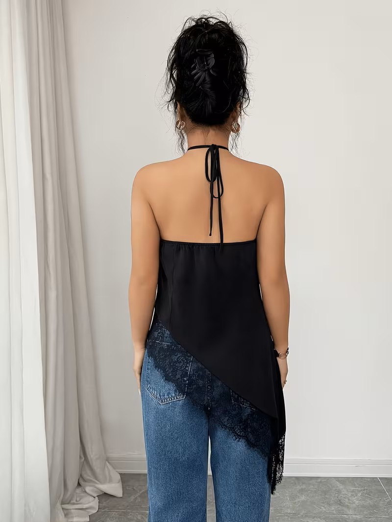Blusa Halter con Escote Cruzado 2