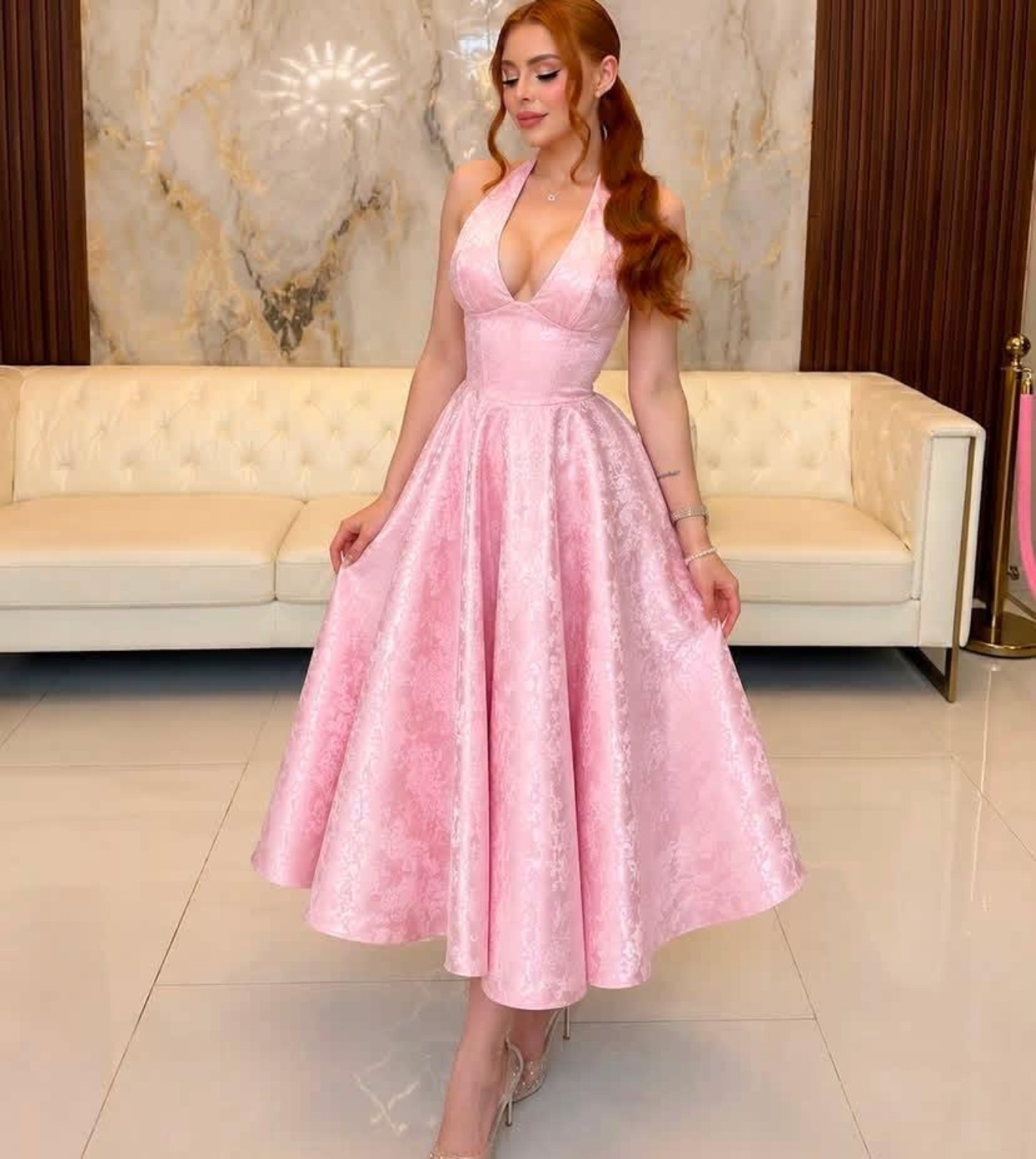 Vestido Rosa Elegante