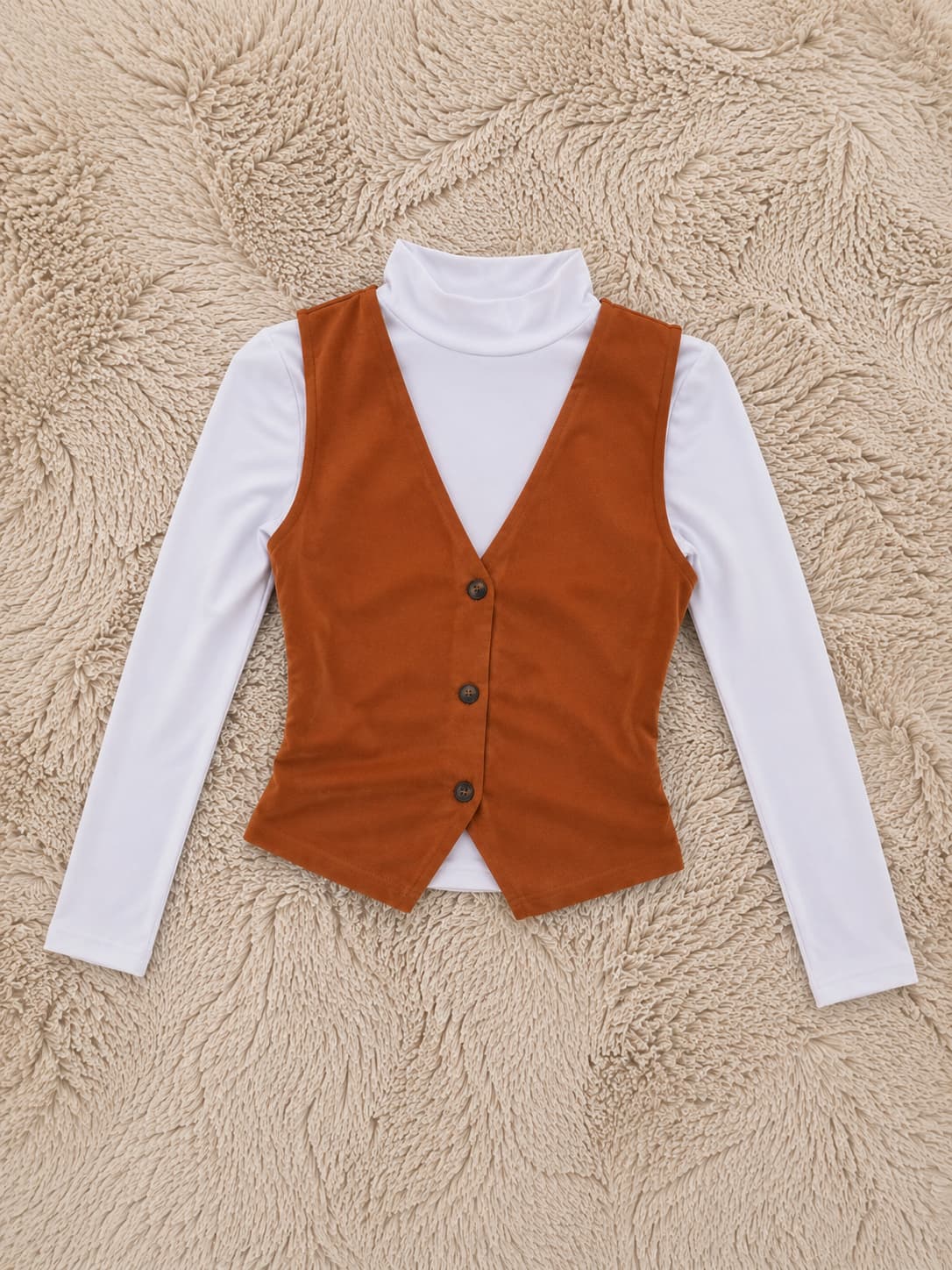 Chaleco y Blusa