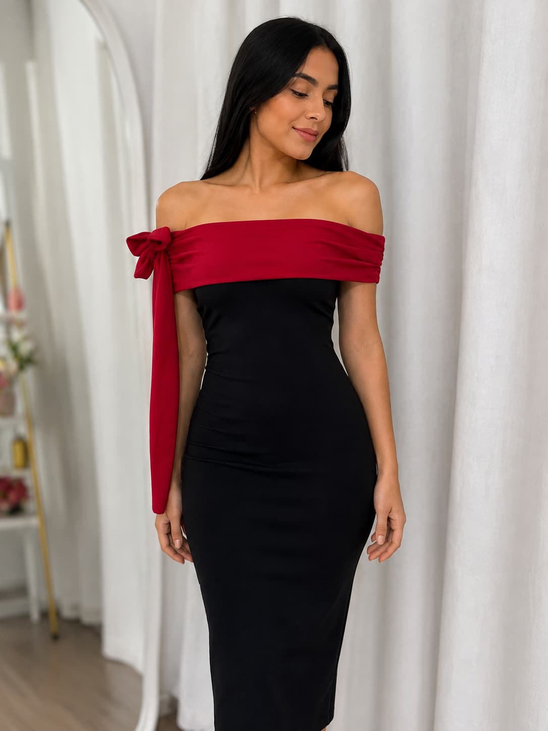 Vestido off shoulder 1