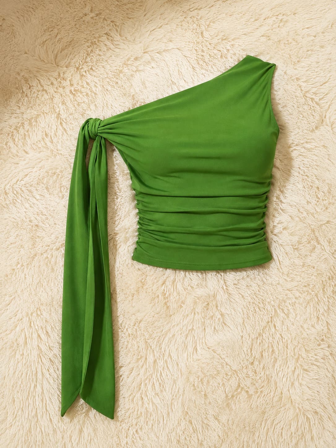 Blusa Asimétrica con Lazo Lateral