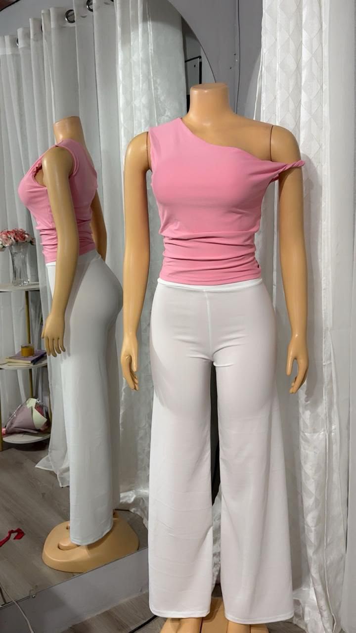 Blusa Asimétrica de Un Solo Hombro 2