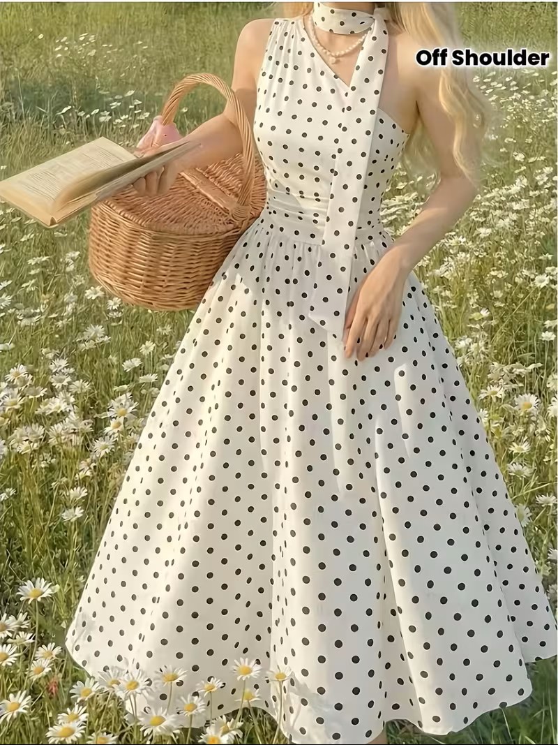 Vestido Midi  Polka Dot 2